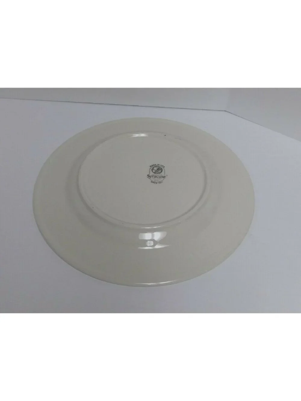 Syracuse Gideon Putnam Clock 12-1/4” Round Platter Plate Charger Made USA
